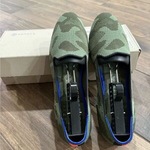 Rothy’s Olive Camo Loafers size 10
